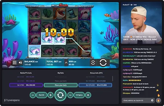 LiveSpins Screenshot