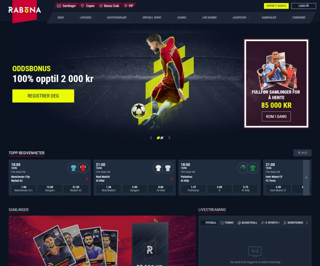 Besøk Rabona sin forside