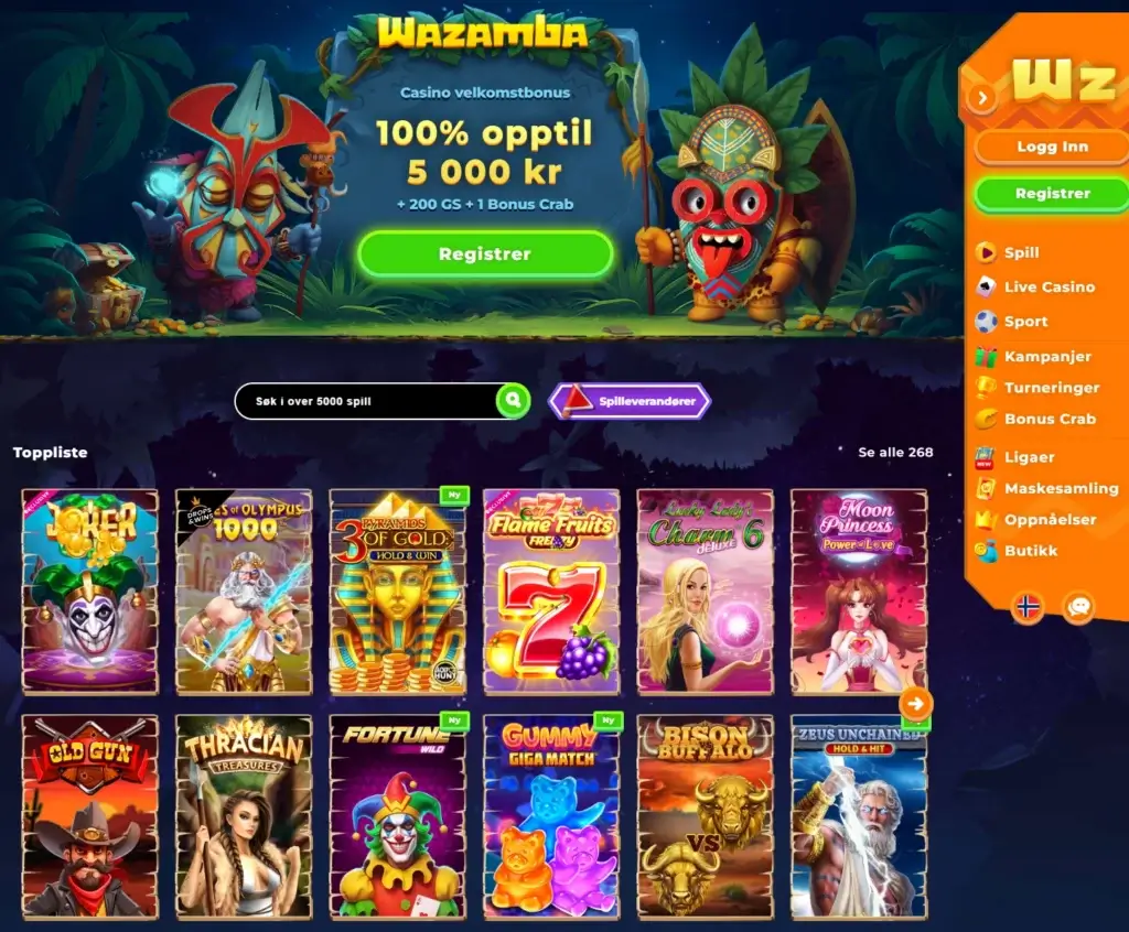 Gå til Wazamba