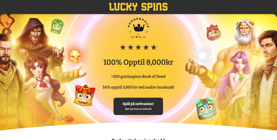 Ta del av din eksklusive Lucky Spins bonus