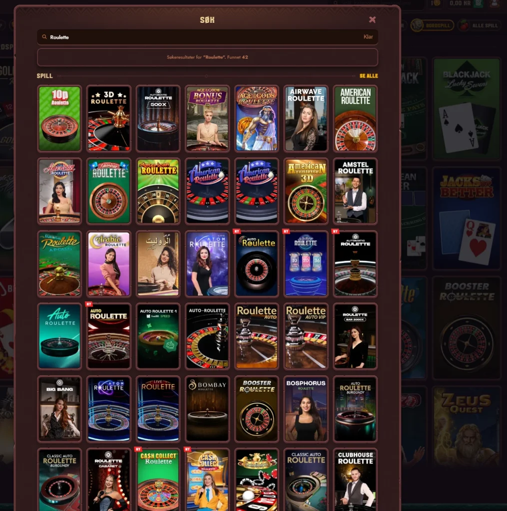 Roulette hos 5Gringos