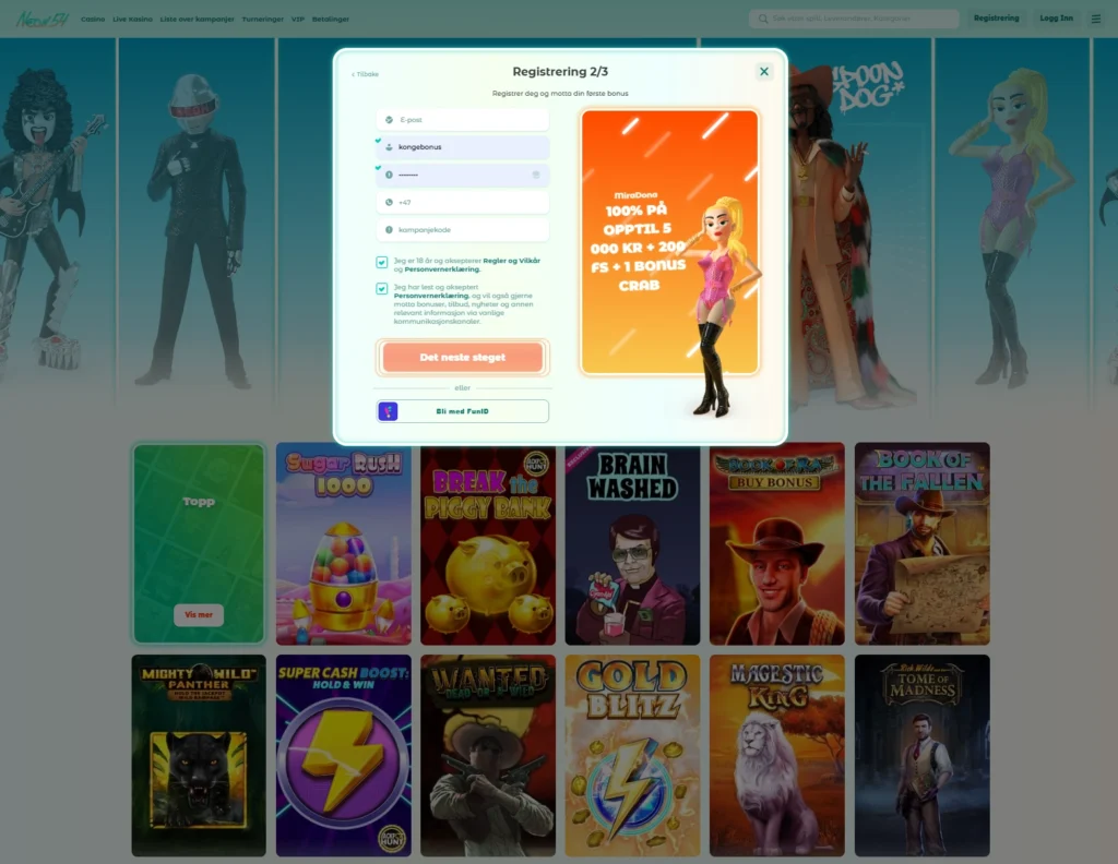 Fullfør registreringen