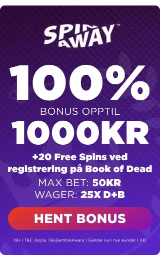 Spinaway 20 Free Spins No Deposit Bonus