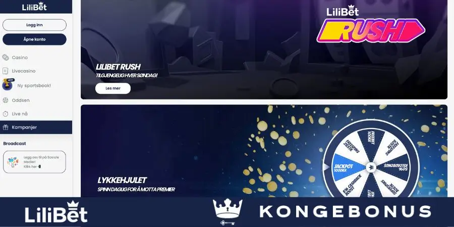 Bonuser og kampanjer hos LiliBet