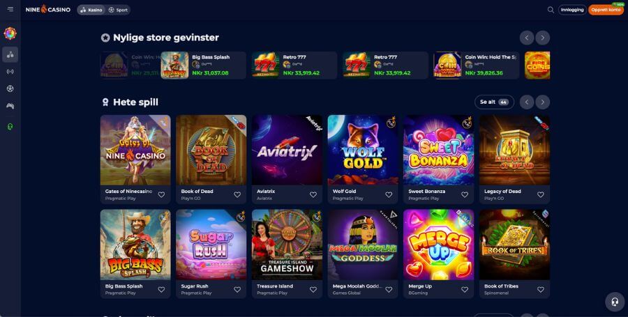 Spillutvalget i casinoet til Ninecasino