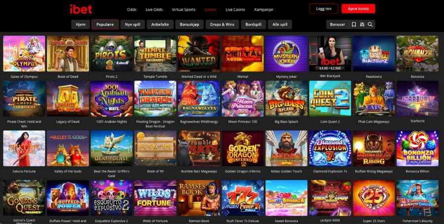 Spillutvalget i casinoet til iBet