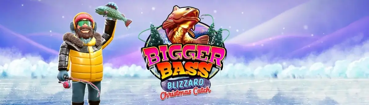 Bigger Bass Blizzard Christmas Catch Banner