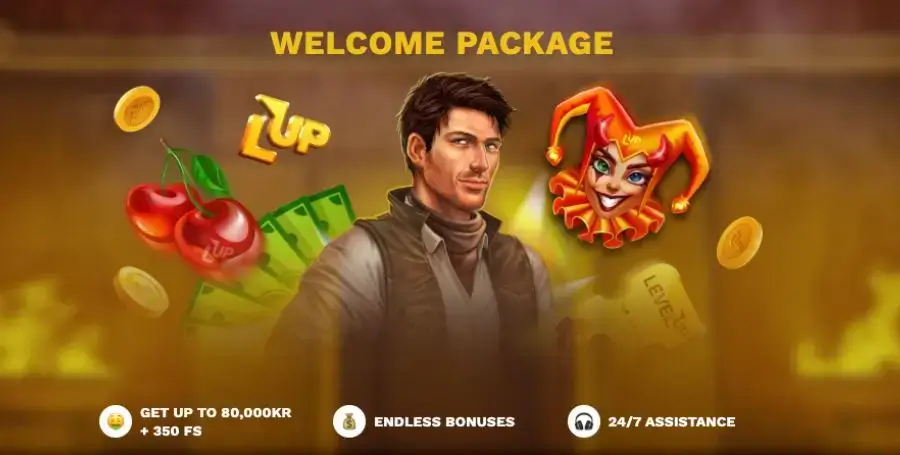 Din velkomstbonus hos LevelUp
