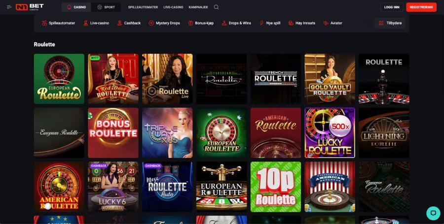 Roulette hos N1 Bet Casino