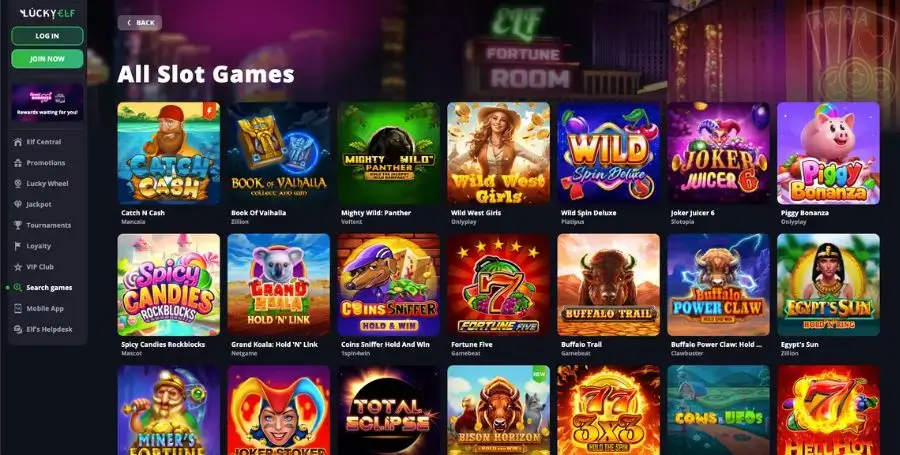 Spilleautomater du finner hos Lucky Elf