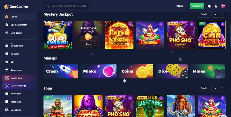 Spillutvalget i casinoet til Joo Casino