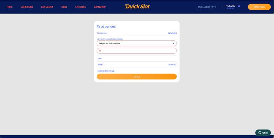 Gjør uttak hos QuickSlot