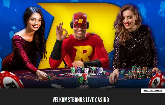 Rizk Caino velkomsttilbud for live casino