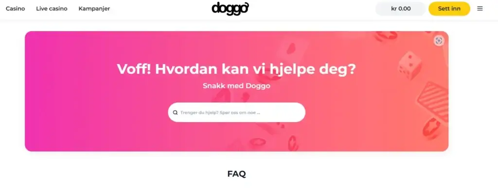 Doggo casino kundeservice