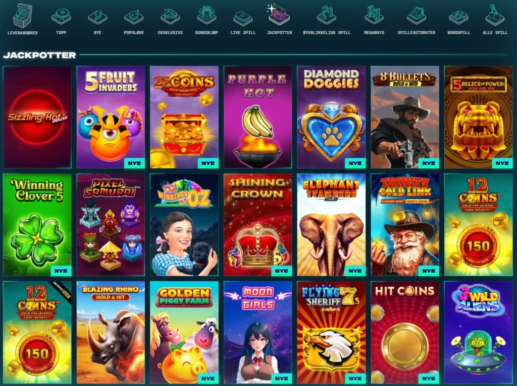 Jackpotspill hos PowerUp