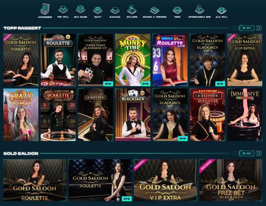 Live Casino hos PowerUp