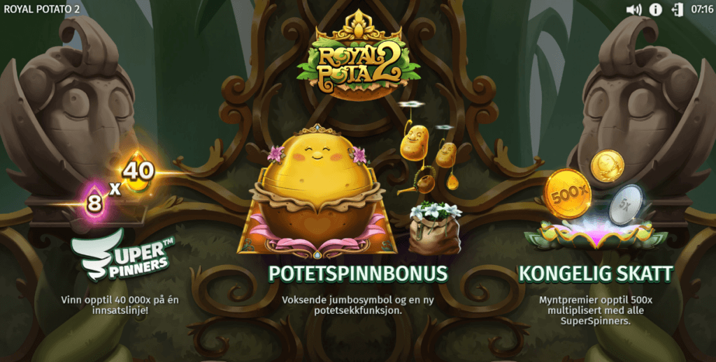 royal potato 2 spesialsymboler