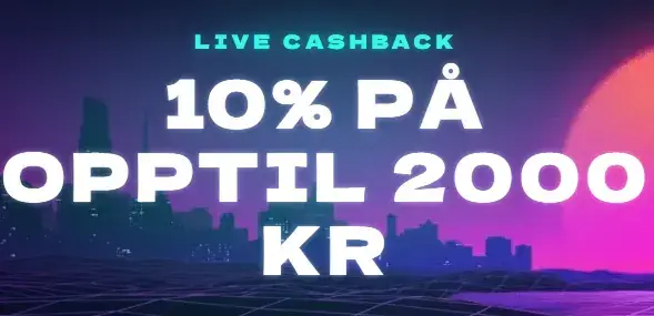 live casino cashback 10% opptil 2000 kr powerup casino