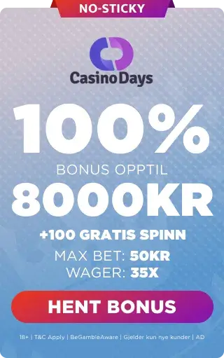 casino days eksklusiv bonus