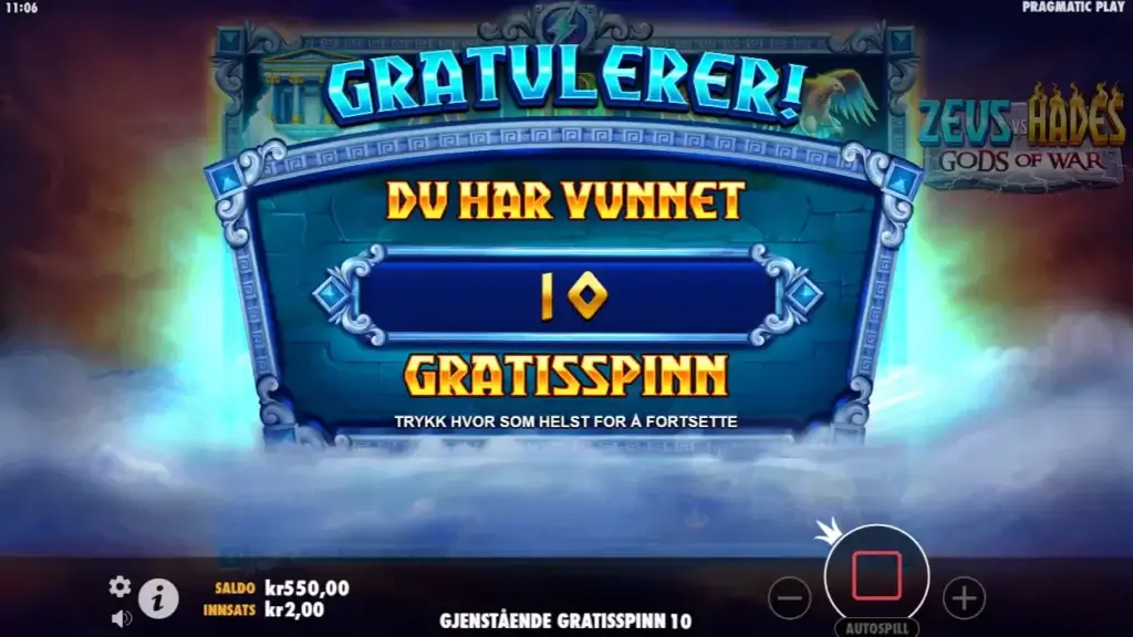 free spins i olympus