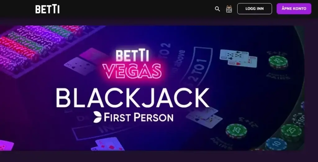 Betti Casino forside 