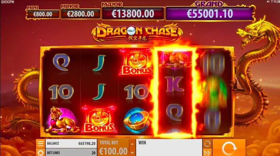 Dragon Chase fra Quickspin