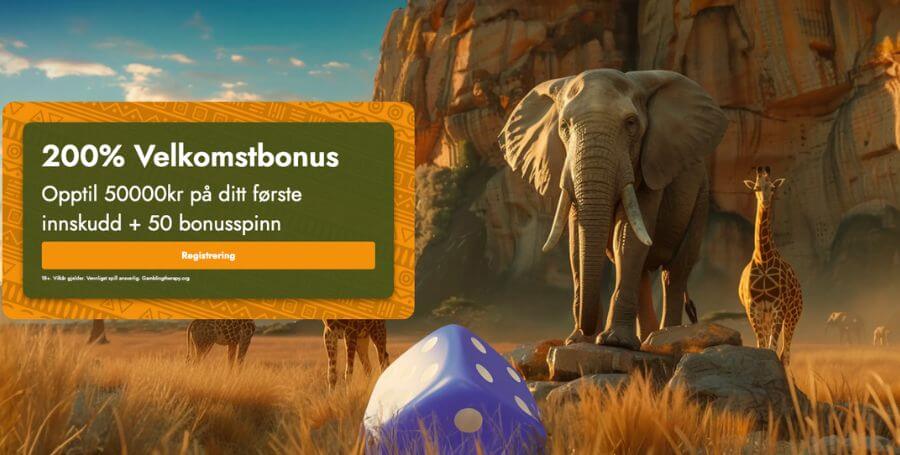 Casimba | Få 200% bonus opptil 50.000 kr