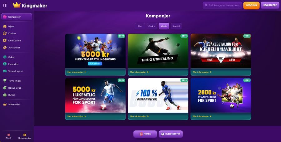 Beste betting bonus – Kingmaker