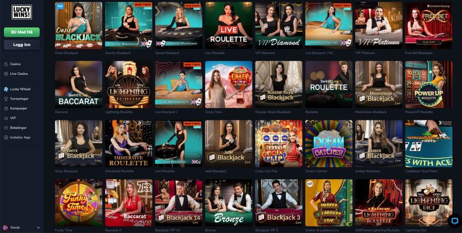 Beste live casino – LuckyWins