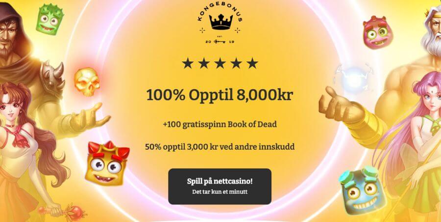 Lucky Spins storspillerbonus | Opptil 8000 kr på første innskudd
