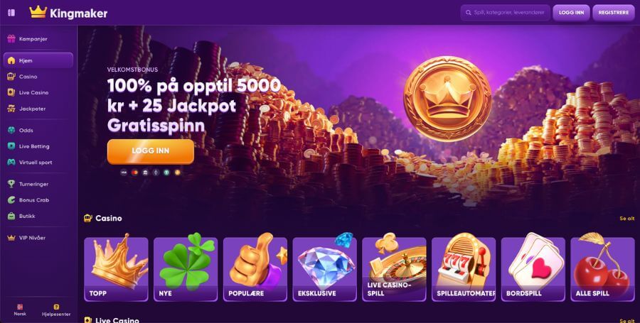 Beste nye casino – Kingmaker