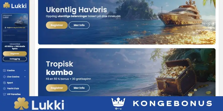 Bonuser og kampanjer hos Lukki Casino