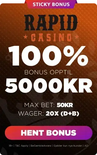 RAPID CASINO bonus banner