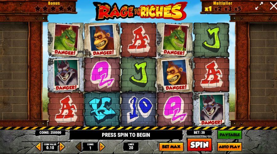 Rage to Riches fra Play'n GO