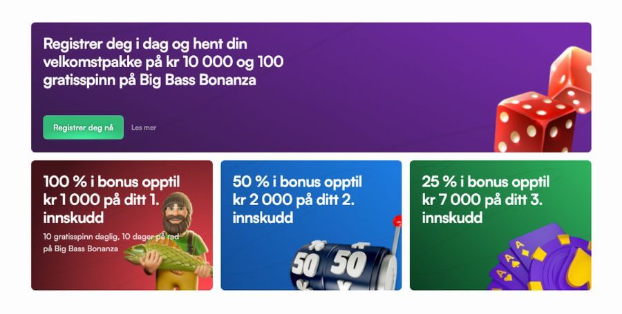 Din velkomstbonus hos Instaspin