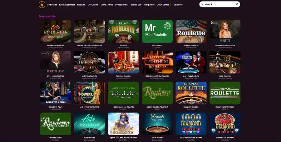 Roulette hos HappySlots