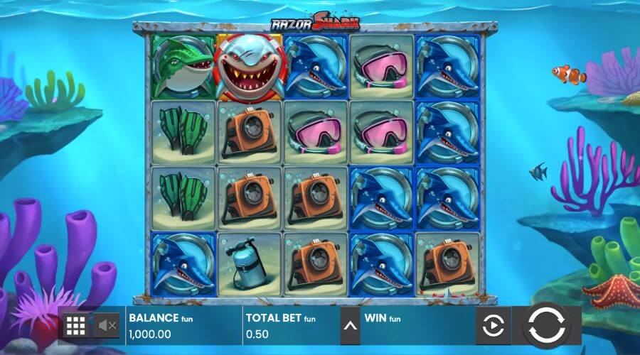 Spilleautomaten Razor Shark fra Push Gaming