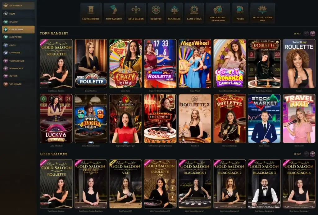 Live Casino hos Talismania