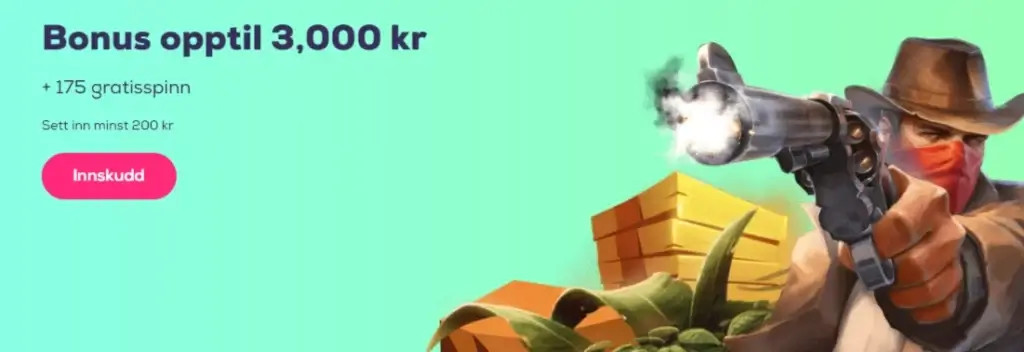 Første bonus av tre hos Wild fortune blir aktivert etter ditt første innskudd. 