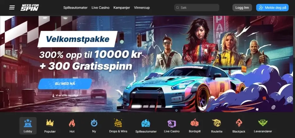 Hvordan fungerer en casinobonus hos casino med flest slots? No Sticky bonus hos Need for Spin Casino