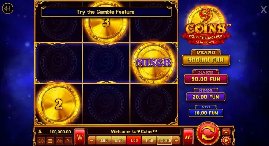 9 Coins Hold the Jackpot fra Wazdan