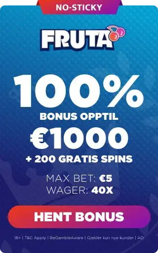 Fruta casino er et casino med minimale probemer med innskudd