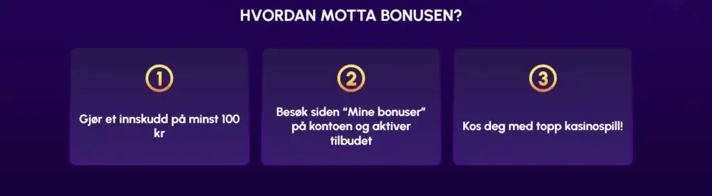 Ditt første innskudd aktiverer velkomstbonusen hos NovaJackpot.