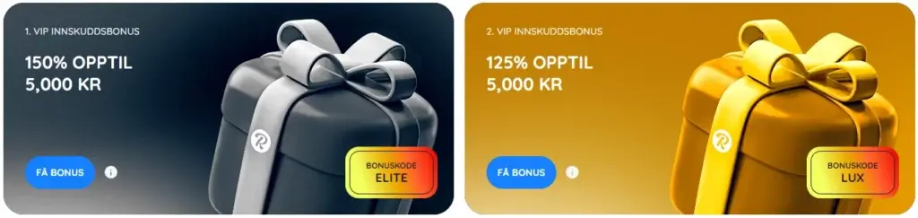 Rooli storspillerbonus | VIP velkomstpakke opptil 10.000 kr
