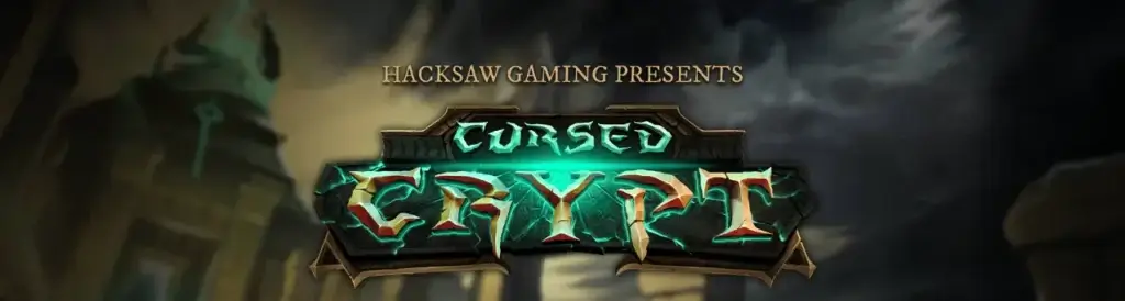 Cursed Crypt hacksaw gaming logo og banner
