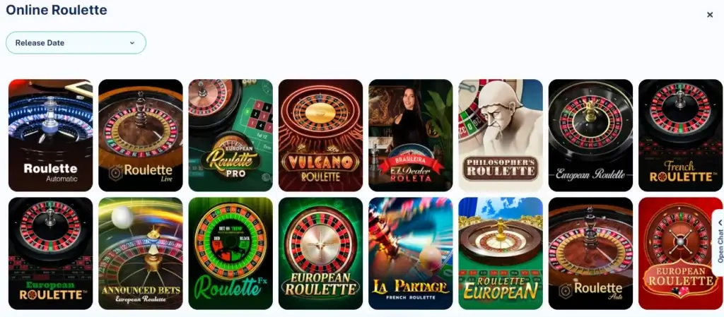Roulette hos Dailyspins