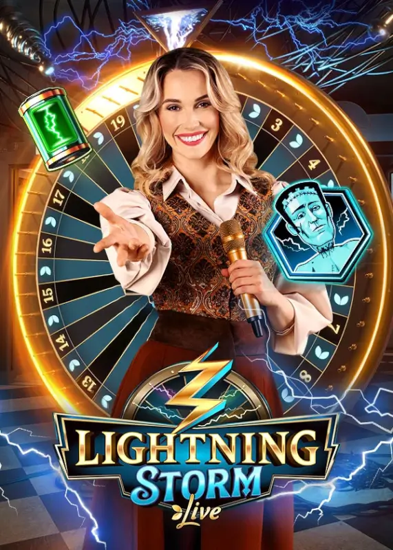 Lightning Storm Live lover å være et elektrisk spill med umiddelbare utbetalinger, fem forskjellige bonusrunder, og attraktive multiplikatorer.