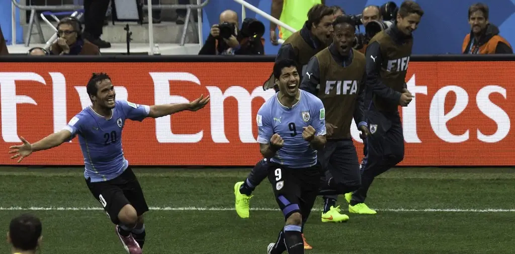 Luis Suarez og Uruguay 