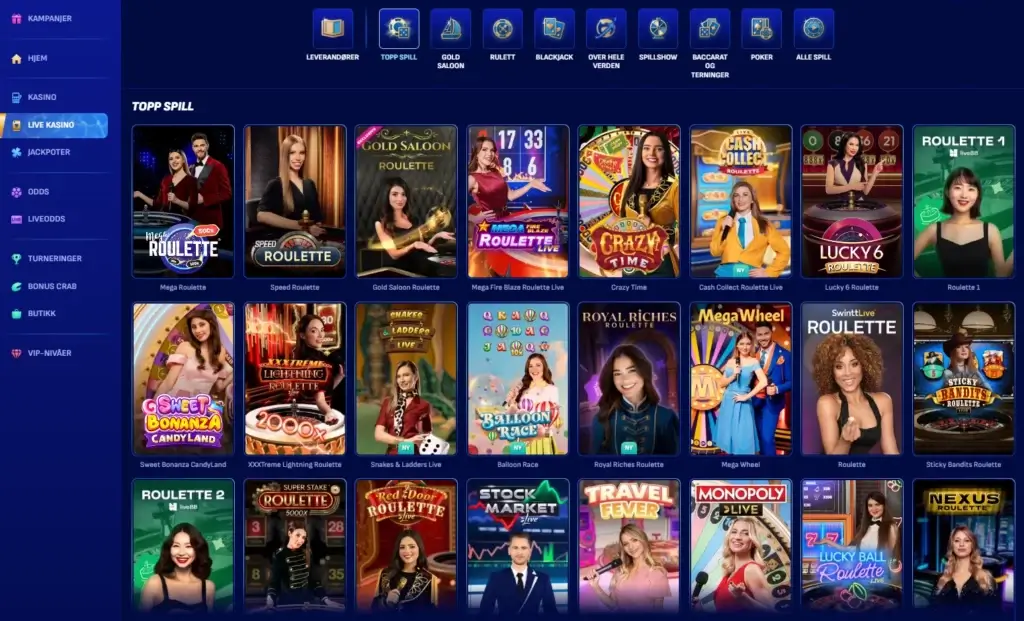 Live Casino hos Wonaco