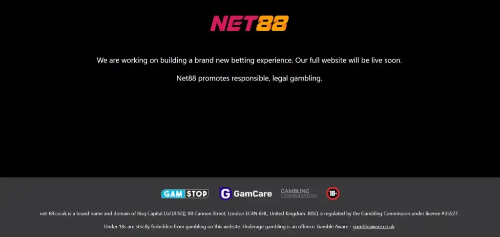 net88 midlertidig landingsside